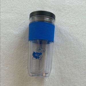 KU Blue Travel Tumbler